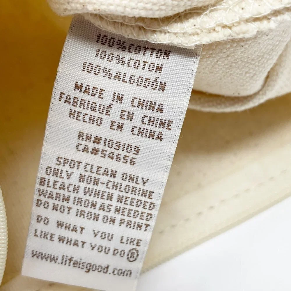 LIFE IS GOOD | All We Need Heart Canvas Zip Bag